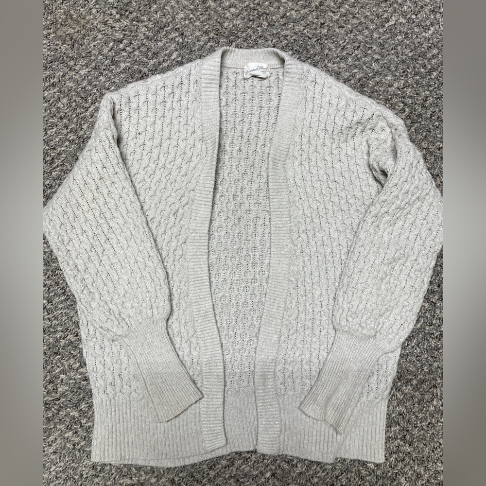 Universal Thread Textured Knit Sweater in Cream Small